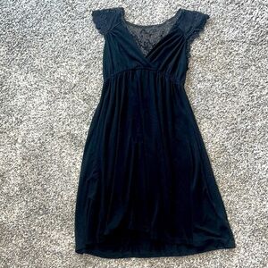 Soprano Lace V Neck Mini Dress